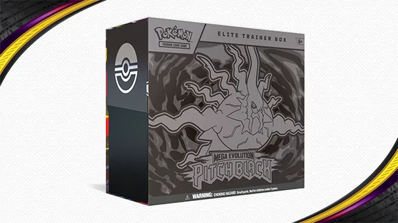Top-Trainer-Box des Sets Mega-Entwicklung Pechschwarz