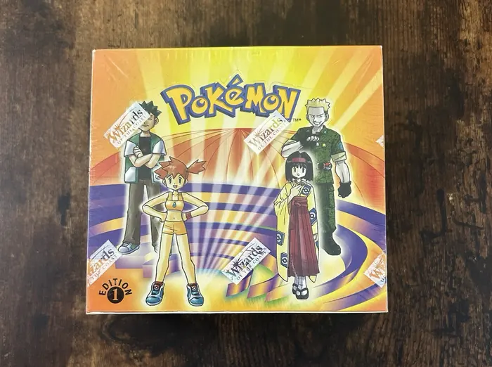 Versiegelte Gym-Heroes-Booster-Box, 1. Auflage